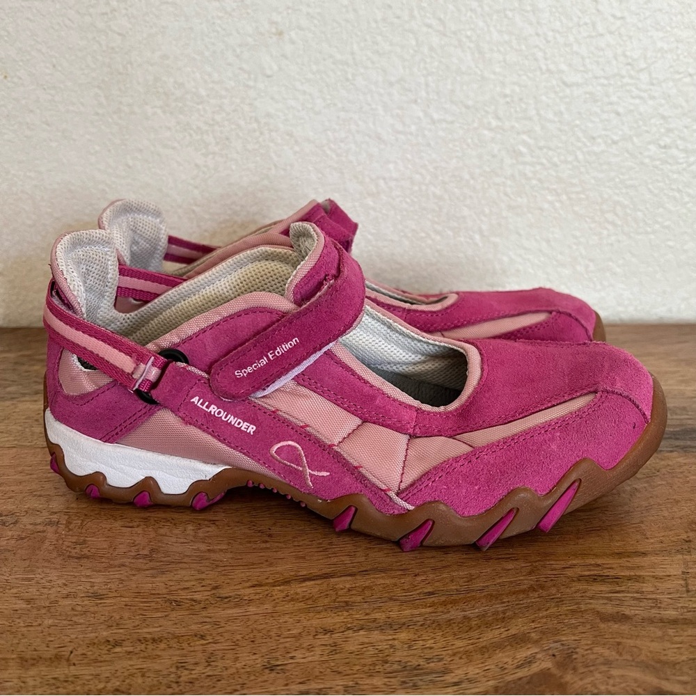 Mephisto Allrounder Mary Jane Shoes Pink Breast Cancer Comfort Leather Size 7